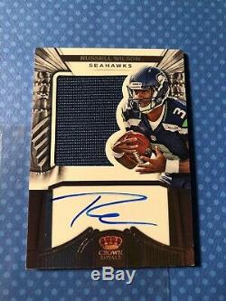 2012 Panini Crown Royale Russell Wilson /349 Jersey Seahawks #280 AUTO Autograph