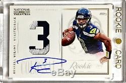 2012 Panini National Treasures RUSSELL WILSON /25 Colossal Rookie Patch Auto