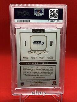2012 Panini Prime Signatures Silver Russell Wilson ROOKIE AUTO /49 #269 PSA 9