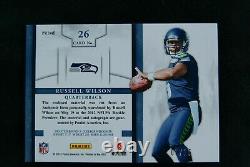 2012 Panini Prominence Premiere Materials Auto Russell Wilson RC Rare # 8/15