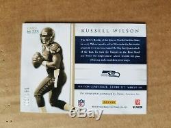 2012 Panini Prominence Russell Wilson Letter Patch Auto! 2/150! RC Seahawks