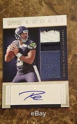 2012 Panini Prominence rookie NICE PATCH Russell Wilson auto /150