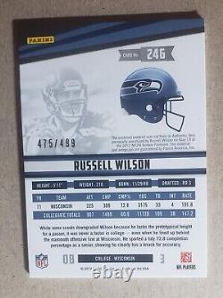 2012 Panini Rookies & Stars Russell Wilson Auto Patch Rookie /499 RC #246