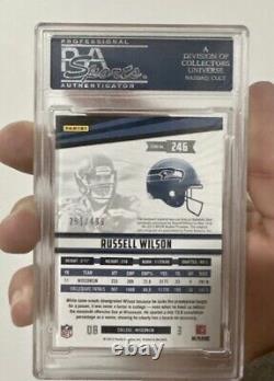 2012 Panini Rookies & Stars Russell Wilson Auto Patch Rookie /499 RC #246 Pop 4