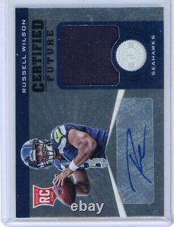 2012 Panini Totally Certified Russell Wilson RPA Rookie Patch Auto /175