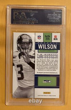 2012 Panini contenders Russell Wilson Auto RC PSA 10 White Jersey Variation /25