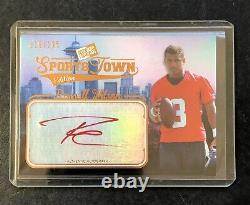 2012 Press Pass Russell Wilson Rookie Sports Town Auto Foil #/125 Red Ink NM-MT+
