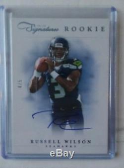 2012 Prime Signatures Russell Wilson Platinum Refractor Auto Rc /5 Only 5