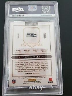 2012 Prime Signatures Russell Wilson Rookie RC 27/199 PSA 8 NM 10 AUTO MINT