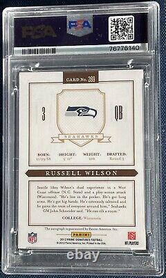 2012 Prime Signatures Russell Wilson TRUE ROOKIE CARD RC PSA 9 10 AUTO