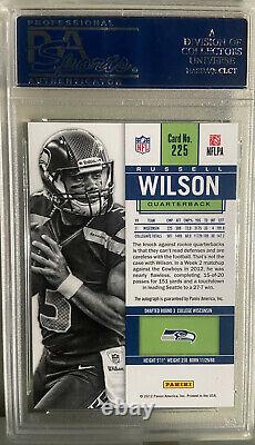 2012 RUSSELL WILSON Contenders Auto Rookie Ticket RC Blue Jersey PSA 9 Autograph