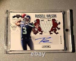 2012 RUSSELL WILSON Rookies & Stars Rookie Crusade RPA Patch Auto /49 Rare RC