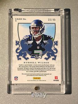 2012 RUSSELL WILSON Rookies & Stars Rookie Crusade RPA Patch Auto /49 Rare RC