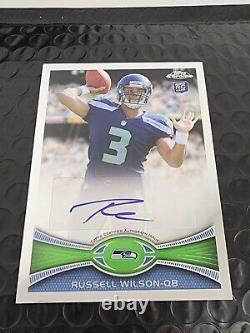 2012 RUSSELL WILSON Topps Chrome RC AUTO Rookie Autograph #40 Broncos