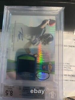 2012 RUSSELL WILSON Topps Finest Patch Auto RPA REFRACTOR #/10 BGS 8.5? Only 10