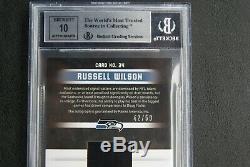 2012 Rookies & Stars Premiere Slide Show Russell Wilson Auto RC BGS 9 # 41/50