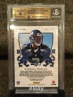 2012 Rookies & Stars Russell Wilson RC Auto Red /199 BGS 9.5 GEM MINT With10 AUTO