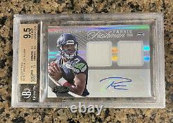 2012 Russell Wilson Certified Autograph RPA Patch RC AUTO BGS 9.5 with10 # /499