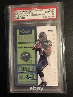 2012 Russell Wilson Contenders Auto RC PSA 10 Gem Mint Short Printed /550 Rookie