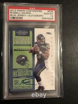 2012 Russell Wilson Contenders Auto RC PSA 10 Gem Mint Short Printed /550 Rookie