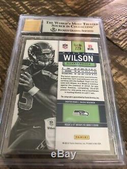 2012 Russell Wilson Contenders On Card Auto Rc Bgs 9 Mint Autograph 10