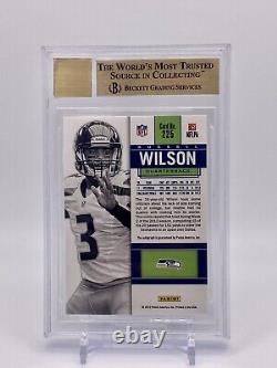 2012 Russell Wilson Contenders Rookie Auto White Jersey Var /25 Bgs 9.5