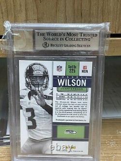 2012 Russell Wilson Contenders Rookie Auto White Variation #225 Bgs 9.5 /25 Rc
