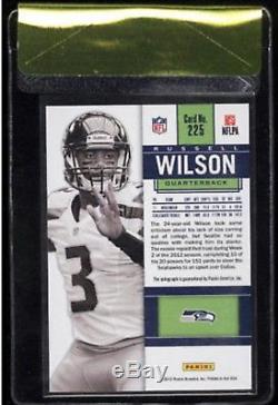 2012 Russell Wilson Contenders Rookie Ticket Auto SSP /25 White Jersey BGS