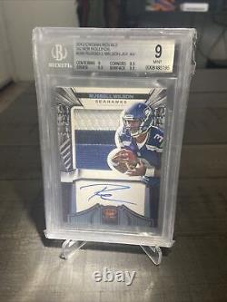 2012 Russell Wilson Crown Royale RPA Autograph Relic /149 Rookie BGS 9 Auto 10