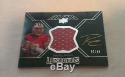 2012 Russell Wilson Exquisite UD Jersey RC Gold Auto /99 Rookie SEAHAWKS