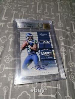 2012 Russell Wilson Graded RC Lot with PSA 10 Topps x3, BGS Chrome Auto, Prizm 9.5
