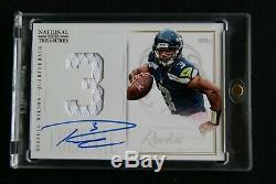 2012 Russell Wilson National Treasures Colossal Rookie Patch Auto Rare # 11/50