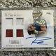 2012 Russell Wilson National Treasures Nfl Gear Rookie 4 Patch On Card Auto /15