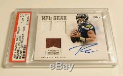 2012 Russell Wilson National Treasures RC NFL Gear Auto 2-CLR RPA PSA 10 # 6/25