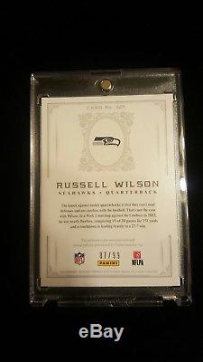 2012 Russell Wilson National Treasures Rookie Auto Patch 87/99