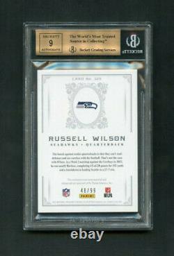 2012 Russell Wilson National Treasures Rookie RC Patch /99 BGS 9.5 /9 Auto