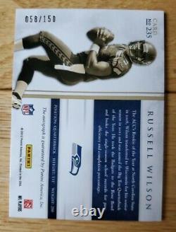 2012 Russell Wilson Panini Prominence Rookie Class Signatures Auto RC /150