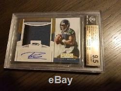 2012 Russell Wilson Prime Jersey Prominence Rookie Auto Autograph BGS 9.5 #15/15
