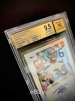 2012 Russell Wilson Prizm Silver Rookie RC Auto BGS 9.5/10 Gem Mint #43/99