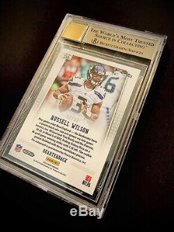 2012 Russell Wilson Prizm Silver Rookie RC Auto BGS 9.5/10 Gem Mint #43/99