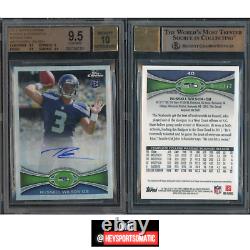 2012 Russell Wilson RC Auto Topps Chrome Refractor BGS 9.5 Gem Mint #/178