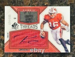 2012 Russell Wilson RC SP Authentic Rookie Threads Autographs #RTRW /335 BRONCOS