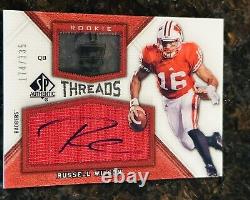 2012 Russell Wilson RC SP Authentic Rookie Threads Autographs #RTRW /335 BRONCOS
