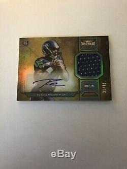2012 Russell Wilson Rookie Autograph Auto Signed Topps Triple Threads 31/75