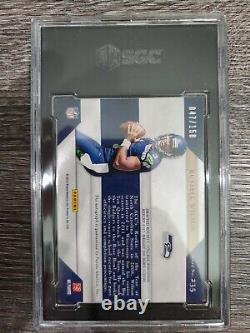 2012 Russell Wilson Rookie RPA /150 Panini Prominence Auto Team Logo Patch SGC 8