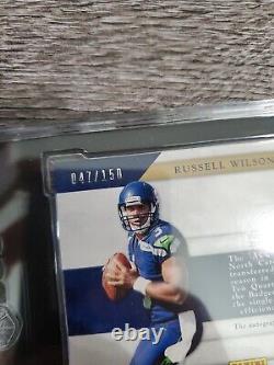 2012 Russell Wilson Rookie RPA /150 Panini Prominence Auto Team Logo Patch SGC 8