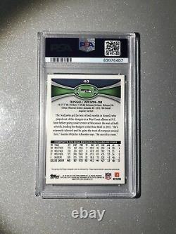 2012 Russell Wilson Topps Chrome #40 RC Rookie AUTO PSA 10? New Mint Case