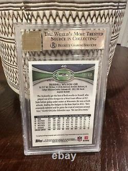 2012 Russell Wilson Topps Chrome Auto Prism Refractor- BGS 9.5 Gem Mint- #25/50
