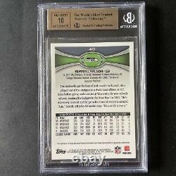 2012 Russell Wilson Topps Chrome Auto RC Rookie BGS 10 Pristine! Seahawks