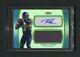 2012 Russell Wilson Topps Finest Refractor Rookie Rc Patch Auto /100 Sp
